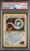 2000 Pokemon Gym Heroes Erika's Dragonair Holo-1st Edition #4 PSA 8