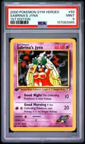 2000 Pokemon Gym Heroes Sabrina's Jynx 1st Edition #59 PSA 9