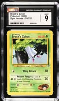 2000 Pokemon Gym Heroes - Unlimited Brock's Zubat #74/132 CGC 9