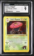 2000 Pokemon Gym Heroes - Unlimited Erika's Vileplume Holo #5/132 CGC 9