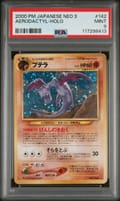 2000 Pokemon Japanese Neo 3 Aerodactyl-Holo #142 PSA 9