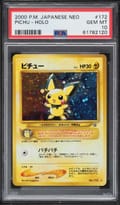 2000 Pokemon Japanese Neo Pichu-Holo #172 PSA 10