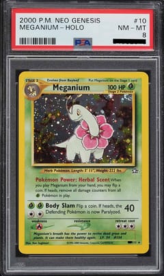 2000 Pokemon Neo Genesis #10 Meganium-Holo