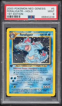2000 Pokemon Neo Genesis 1st Edition Feraligatr-Holo #5 PSA 9