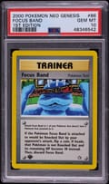 2000 Pokemon Neo Genesis 1st Edition Focus Band 1st Edition #86 PSA 10