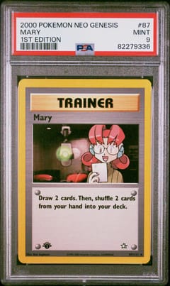 2000 Pokemon Neo Genesis 1st Edition Mary 1st Edition #87 PSA 9