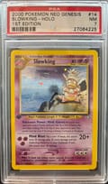 2000 Pokemon Neo Genesis 1st Edition Slowking-Holo 1st Edition #14 PSA 7