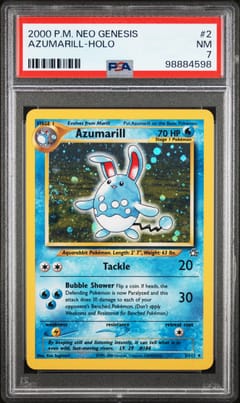 2000 Pokemon Neo Genesis Azumarill-Holo #2 PSA 7