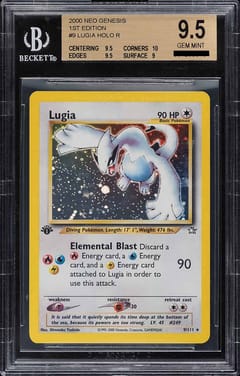 2000 Pokemon Neo Genesis Lugia 1st Edition Holo #9 BGS 9.5