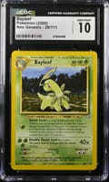 2000 Pokemon Neo Genesis - Unlimited Bayleef #29/111 CGC 10
