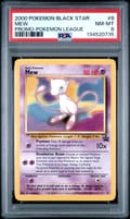 2000 Pokemon Promo Black Star Mew Pokemon League #8 PSA 8