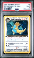 2000 Pokemon Rocket Dark Dragonite-Holo 1st Edition #5 PSA 9
