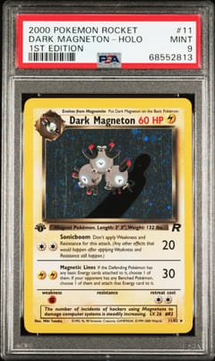 2000 Pokemon Rocket Dark Magneton-Holo 1st Edition #11 PSA 9