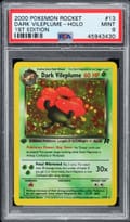 2000 Pokemon Rocket Dark Vileplume-Holo 1st Edition #13 PSA 9