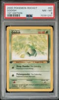 2000 Pokemon Rocket Oddish 1st Edition #63 PSA 8