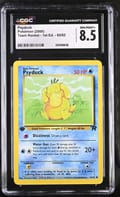 2000 Pokemon Team Rocket - 1st Ed. Psyduck #65/82 CGC 8.5