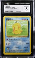 2000 Pokemon Team Rocket Psyduck #65/82 CGC 8