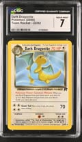 2000 Pokemon Team Rocket - Unlimited Dark Dragonite #22/82 CGC 7