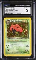 2000 Pokemon Team Rocket - Unlimited Dark Vileplume Holo #13/82 CGC 5