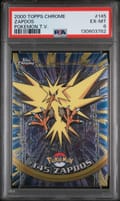 2000 Topps Chrome Pokemon T.V. Zapdos #145 PSA 6