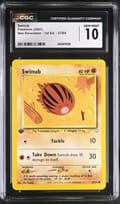 2001 Neo Revelation - 1st Ed. Swinub #57/64 CGC GM10