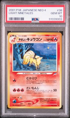2001 Pokemon Japanese Neo 4 Light Ninetales #38 PSA 10