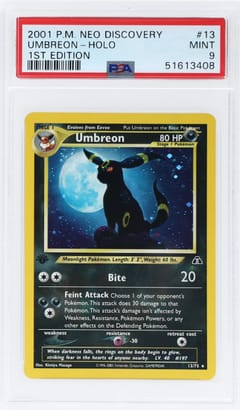 2001 Pokemon Neo Discovery #13 Umbreon-Holo 1st Edition