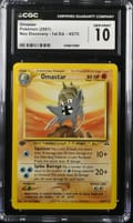 2001 Pokemon Neo Discovery - 1st Edition Omastar #43/75 CGC 10