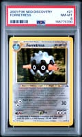 2001 Pokemon Neo Discovery Forretress #21 PSA 8