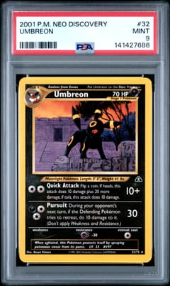 2001 Pokemon Neo Discovery Umbreon #32 PSA 9