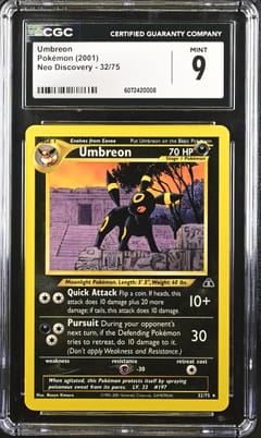 2001 Pokemon Neo Discovery Umbreon #32/75 CGC 9