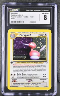 2001 Pokemon Neo Revelation - 1st Ed. Porygon2 Holo #12/64 CGC 8