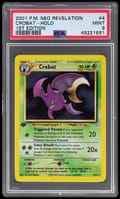 2001 Pokemon Neo Revelation Crobat-Holo 1st Edition #4 PSA 9