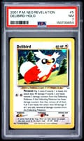 2001 Pokemon Neo Revelation Delibird-Holo #5 PSA 7
