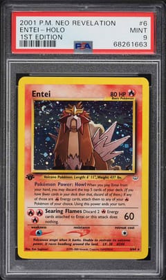 2001 Pokemon Neo Revelation Entei-Holo 1st Edition #6 PSA 9