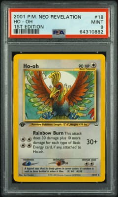 2001 Pokemon Neo Revelation Ho-Oh 1st Edition #18 PSA 9