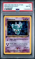 2001 Pokemon Neo Revelation Misdreavus-Holo 1st Edition #11 PSA 8
