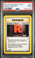 2001 Pokemon Neo Revelation Rocket's Hideout 1st Edition #63 PSA 9