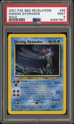 2001 Pokemon Neo Revelation Shining Gyarados-Holo #65 PSA 9