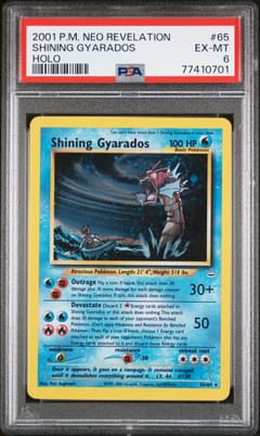 2001 Pokemon Neo Revelation Shining Gyarados-Holo #65 PSA 6
