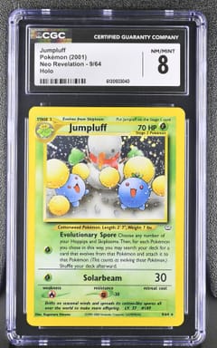 2001 Pokemon Neo Revelation - Unlimited Jumpluff Holo #9/64 CGC 8