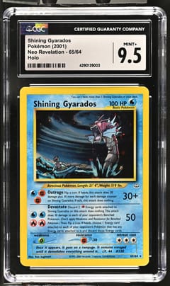 2001 Pokemon Neo Revelation - Unlimited Shining Gyarados Holo #65/64 CGC 9.5
