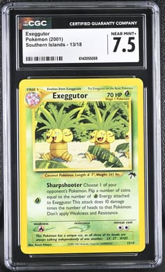 2001 Pokemon Southern Islands Exeggutor #13/18 CGC 7.5