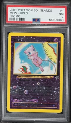 2001 Pokemon Southern Islands Promo Mew-Holo #1 PSA 7