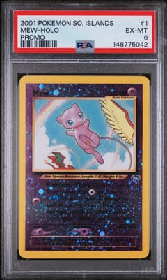 2001 Pokemon Southern Islands Promo Mew-Holo Promo #1 PSA 6