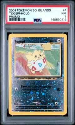 2001 Pokemon Southern Islands Promo Togepi-Holo #4 PSA 7