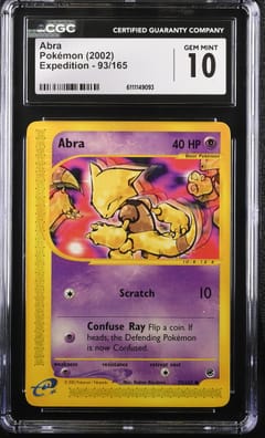 2002 Expedition Abra #93/165 CGC GM10