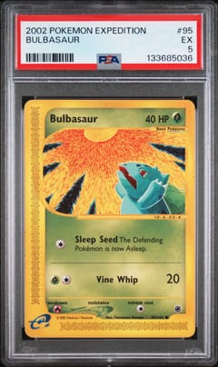 2002 Pokemon Expedition Bulbasaur #95 PSA 5