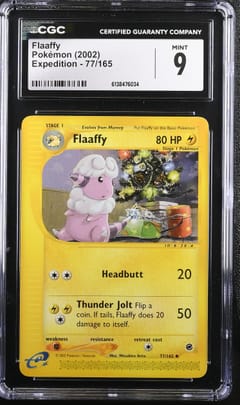 2002 Pokemon Expedition Flaaffy #77/165 CGC 9
