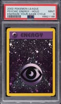 2002 Pokemon League Energize Your Game Cycle Psychic Energy-Holo PSA 9